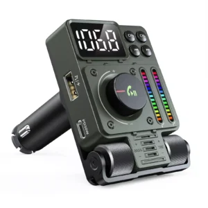 Bluetooth 5.3 FM Transmitter for Car with Treble and Bass Control