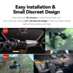 2.7K HD Dash Cam with Front & Rear Recording, GPS, 360° Rotation 8 56250 75f6a4