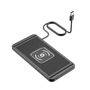 Fast Wireless Car Charger Silicone Pad with Non-Slip Dock