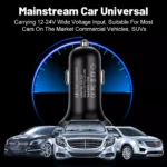 4-Port 66W Fast Charging Car USB Charger Adapter – QC3.0 Compatible for iPhone, Samsung, Huawei, Xiaomi 8 56388 165428