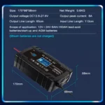 12V 8A Automatic Car Battery Charger with Digital Display - Smart Pulse Repair 8 56628 225227