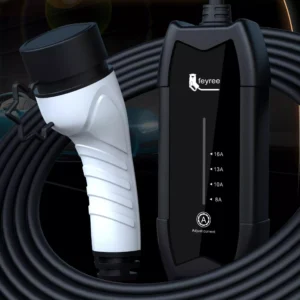 Portable EV Charger 16A, Level 2, 3.5kW, 11.5ft Cable, Home & On-the-Go
