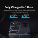 60W Fast Charging Car Charger with Retractable Cable 6 56709 4fb4c6