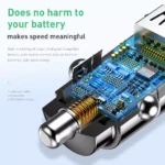 18W USB Car Charger – Quick Charge 3.0 Metal Fast Charger for iPhone & Samsung 8 56734 60b730
