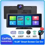 10.26" 4K Dash Cam with Wireless CarPlay, GPS & Rearview Mirror 4 57316 058d9c