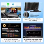 10.26" 4K Dash Cam with Wireless CarPlay, GPS & Rearview Mirror 8 57316 a8fc07