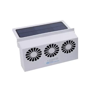 Solar Powered Car Window Exhaust Fan with USB Charging