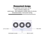 Solar Powered Car Window Exhaust Fan with USB Charging 6 57419 f346ff