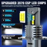 H4 LED Headlight Bulbs 9003 HB2 Canbus High Low Beam – 30,000LM 6500K Turbo Lamp 4 57702 044fec