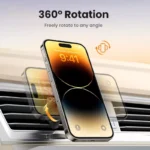 Magnetic 15W Qi2 Wireless Car Charger with LED Light & Air Vent Clip 5 57730 6df6ad