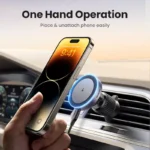 Magnetic 15W Qi2 Wireless Car Charger with LED Light & Air Vent Clip 6 57730 8792f4