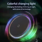 15W Strong Magnetic Car Wireless Charger with RGB Light for iPhone Car Phone Holder Air Vent Stand Fast Charging Dock Station 7 57854 2ab00e