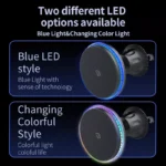 15W Strong Magnetic Car Wireless Charger with RGB Light for iPhone Car Phone Holder Air Vent Stand Fast Charging Dock Station 8 57854 2e2e3c
