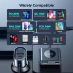 78W 5-Ports Car Charger with LED and Fast Charging USB C Adapter for Cars 8 57873 d66c7f