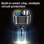 66W QC3.0 Dual USB Car Charger with LED Display and Fast Charging 6 57915 03f444
