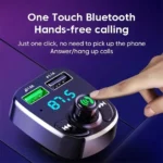 LED MP3 Car Bluetooth FM Transmitter with Dual USB Charger & Hands-Free Calling 7 57959 adee33
