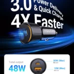 48W USB C Car Charger with 30W PD and 18W QC 3.0 for iPhone 15/14/13 and Samsung Galaxy S24 Ultra 4 60679 290345