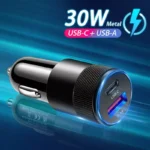 30W Mini USB-C Car Charger – Fast Charging Dual Port Adapter 4 60810 a974b4