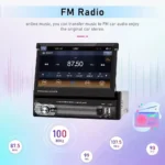 7" Retractable Touchscreen Car Stereo with Wireless CarPlay, Android Auto, and Backup Camera 4 60836 333e31