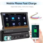 7" Retractable Touchscreen Car Stereo with Wireless CarPlay, Android Auto, and Backup Camera 10 60836 841748
