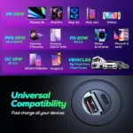 100W/200W Fast Charging Car Charger with USB Type C and QC3.0 8 60964 740c29