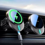Magnetic Wireless Car Charger & Phone Holder - 15W Fast Charging Air Vent Mount 3 61100-3609fd.webp
