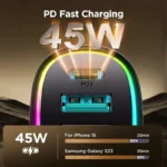 45W 4-in-1 Car Charger with PD3.0 & QC3.0 for Fast Charging 6 61238 6a09b9