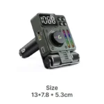 Bluetooth 5.3 FM Transmitter with Adjustable Treble & Bass 10 61273 a9efc1