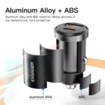 30W/45W USB Car Charger Quick Charge 4.0 with USB-A & USB-C Ports 6 61499 183f7a