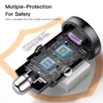 30W/45W USB Car Charger Quick Charge 4.0 with USB-A & USB-C Ports 5 61499 931e59
