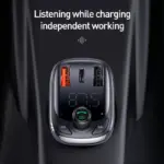 Bluetooth 5.0 FM Transmitter & Fast Car Charger with Multi-Device Support 7 61667 246f2a