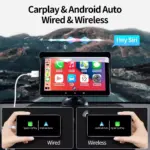 Universal 7" Touch Screen Multimedia Video Player with Wireless CarPlay & Android Auto 6 61712 649f86