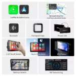 Universal 7" Touch Screen Multimedia Video Player with Wireless CarPlay & Android Auto 7 61712 96c783