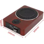 Compact 8" Under-Seat Active Subwoofer with Amp Kit 7 61878 f7e24e