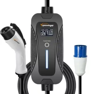 Efficient Level 2 Portable EV Charger - 32A 1 Phase 7.2KW, Adjustable Current, 5M Cable