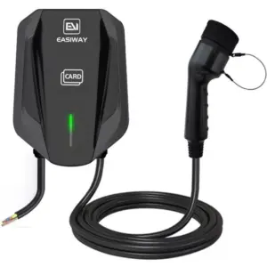 32A 7KW Type 2 Electric Car Charger - Wall Mounted EV Charging Station with Smart Card Activation