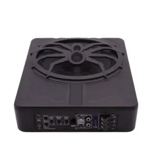 Ultra-Thin 10-Inch 12V Active Car Subwoofer with Bass Boost and Aluminum Alloy Design