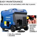 Super Quiet 4500W Portable Inverter Generator with Remote Electric Start and Auto Choke 8 62669 fa5731