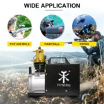 High-Pressure 4500PSI Portable Air Compressor with Auto-Stop & Water Cooling - Ideal for PCP Airguns, Scuba, and More 4 62796 2694e3