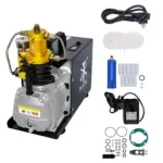 High-Pressure 4500PSI Portable Air Compressor with Auto-Stop & Water Cooling - Ideal for PCP Airguns, Scuba, and More 8 62796 76f19f