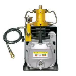 High-Pressure 4500PSI Portable Air Compressor with Auto-Stop & Water Cooling - Ideal for PCP Airguns, Scuba, and More
