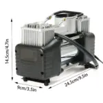 High-Power 150PSI Dual Cylinder Car Tire Inflator - 12V Portable Air Compressor & Pump Kit 8 62829 96bd22