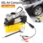 High-Power 150PSI Dual Cylinder Car Tire Inflator - 12V Portable Air Compressor & Pump Kit 4 62829 be67a5