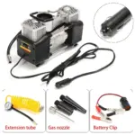 High-Power 150PSI Dual Cylinder Car Tire Inflator - 12V Portable Air Compressor & Pump Kit 6 62829 fbc5cd