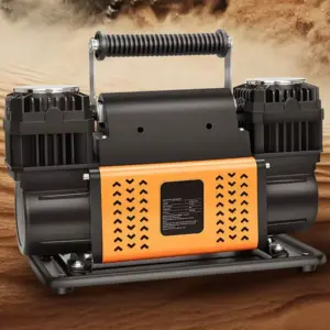 High-Power 12V 1080W Dual Cylinder Car Air Pump - Rapid Inflation for Off-Road and SUV Tires