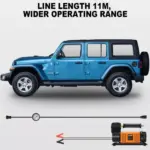 High-Power 12V 1080W Dual Cylinder Car Air Pump - Rapid Inflation for Off-Road and SUV Tires 6 62830 8335b7