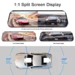 Rearview Mirror Dash Cam with Dual FHD Cameras and Night Vision 7 62925 daf455