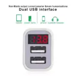 Dual USB Car Charger with LED Voltage Meter Display 6 62967 d86378